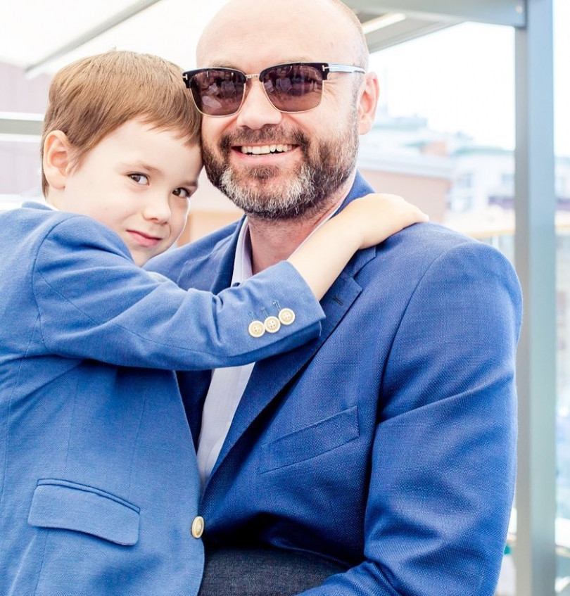 Тимур Хромаев с сыном