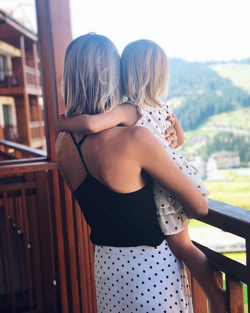 Анита Луценко с дочерью