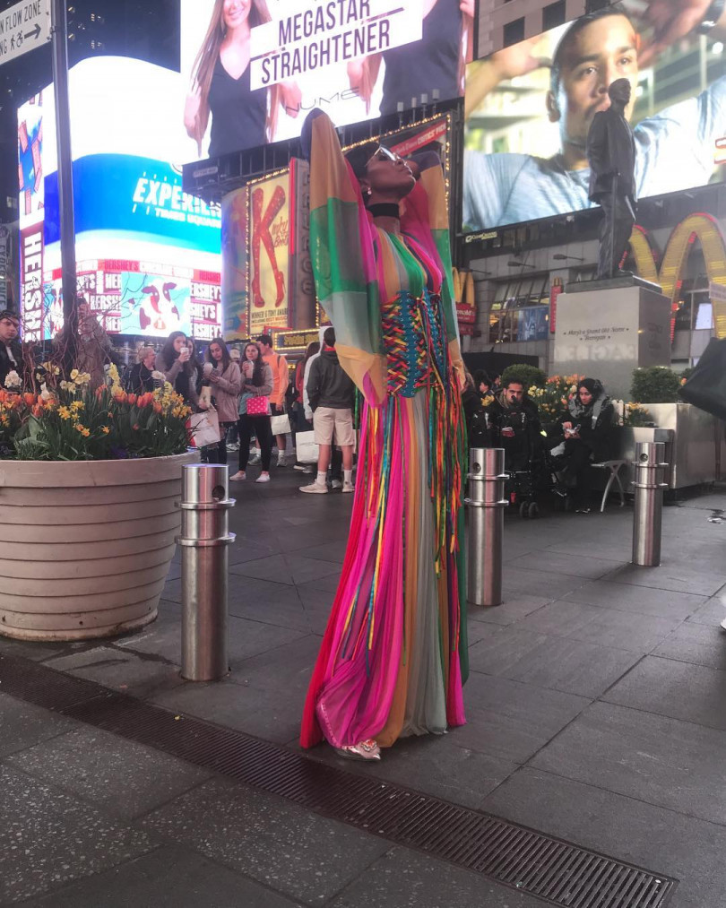 Наоми Кэмпбелл наряд