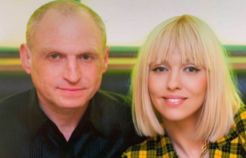 Оля Полякова с мужем