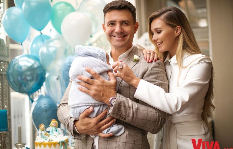 Николай Тищенко и его жена Алла Барановская покрестили сына