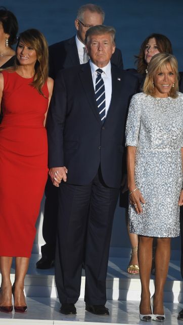 Мелания Трамп и Бриджит Макрон