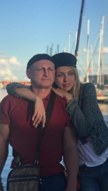 Оля Полякова с мужем