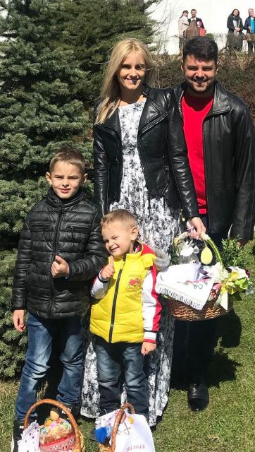 Ирина Федишин с семьей
