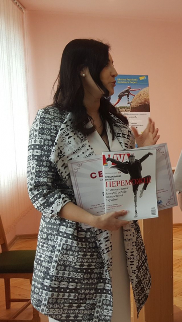 Соломия Витвицкая вручила украинским протезистам сертификаты на обучение в Канаде