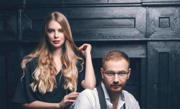 Денис Повалий с женой