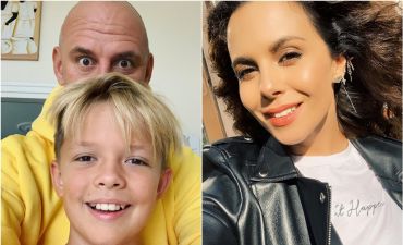 Потап с сыном и Настей Каменских