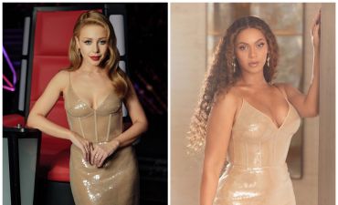Тина Кароль и Бейонсе в одинаковых платьях