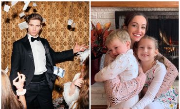 Владимир Остапчука и его жена Елена Войченко с детьми