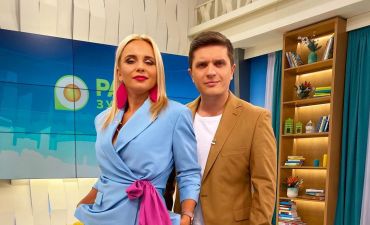 Лилия Ребрик и Анатолий Анатолич - ведущие шоу «Ранок з Україною»