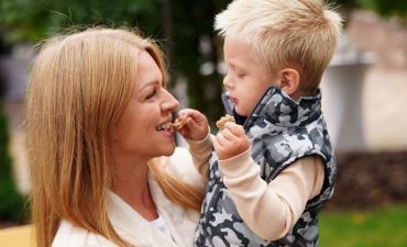 Яна Глущенко и ее сын