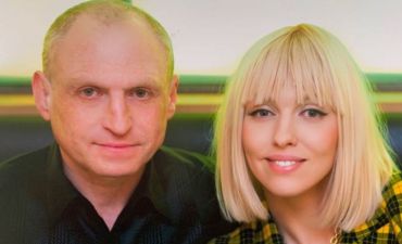 Оля Полякова с мужем