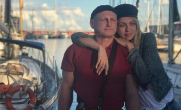 Оля Полякова с мужем