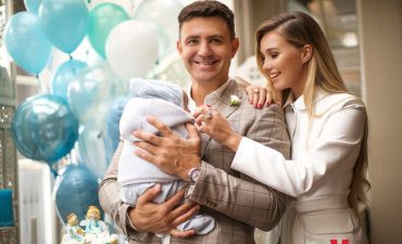 Николай Тищенко и его жена Алла Барановская покрестили сына