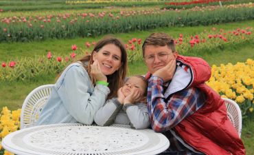 Ирина Хоменко с мужем и сыном