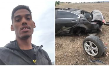 Максим Ежов попал в аварию