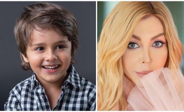 Ирина Билык и ее сын Табриз