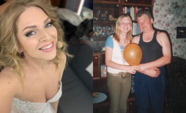 Яна Глущенко та її тато