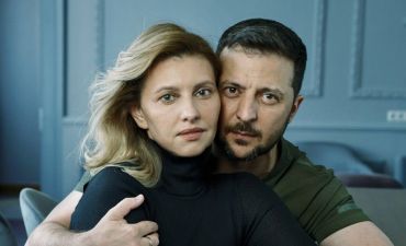 Олена Зеленська з чоловіком в фотосесії Енні Лейбовіц