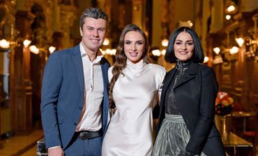 Марта Адамчук та Євген Хмара привітали Ірину Адоніну з ювілеєм