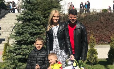 Ирина Федишин с семьей