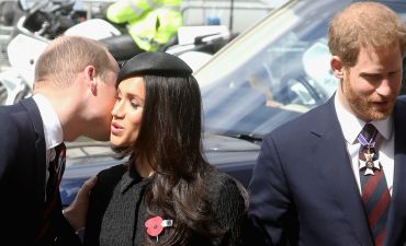 Меган Маркл и принц Уильям поцеловались на публике