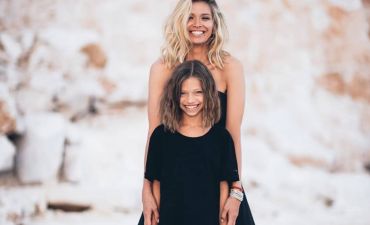 Вера Брежнева с дочкой