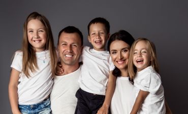 Валентина Хамайко с детьми