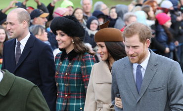 Принцы Уильям и Гарри появились на публике с супругами Кейт Миддлтон и Меган Маркл