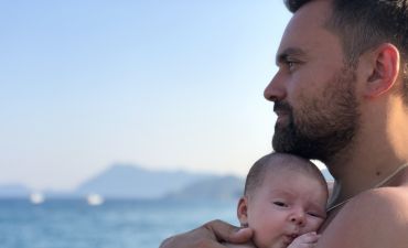 Тимур Мирошниченко с дочкой Мией