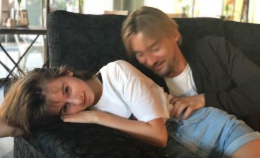 Алан Бадоев с дочкой