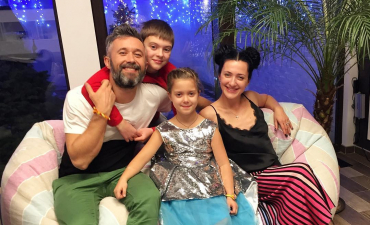 Сергей Бабкин с семьей