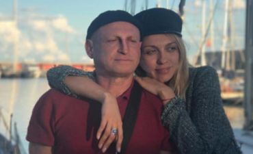 Оля Полякова с мужем