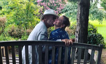 Юлия Высоцкая с мужем