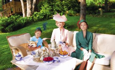 Оля Полякова и ее дочки в фотосессии для Viva!