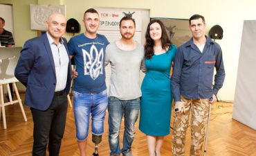 Соломія Вітвіцька та герої АТО у Запоріжжі