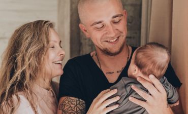 Алена Шоптенко с семьей