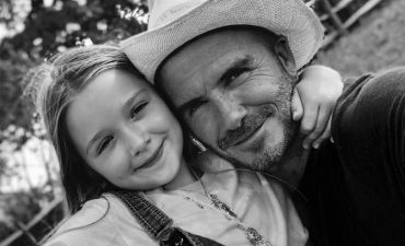 Дэвид Бекхэм с дочкой Харпер