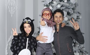 Екатерина Кухар с мужем и сыном