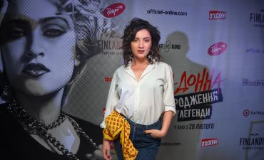Оля Цибульская на премьере фильма о Мадонне