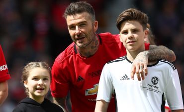 Дэвид Бекхэм с детьми