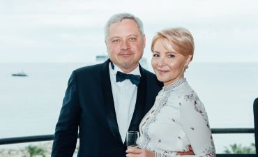 Меценат Игорь Янковский с супругой Светланой Сухиной