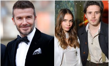 Дэвид Бекхэм с сыном Бруклином