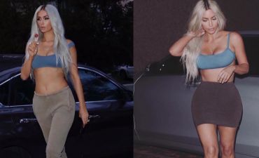 Словно копия: Парис Хилтон в точности повторила образ Ким Кардашьян