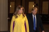В желтом пальто: яркий образ Мелании Трамп в Букингемском дворце