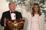 Глаз не отвести: роскошная Мелания Трамп появилась на рождественском балу в Белом доме