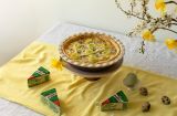 Классика с изюминкой — киш с курицей, шпинатом и сыром Dorblu