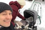 Счастливый папа: Сергей Безруков провел выходные с сыном и дочерью