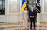 Марина Порошенко появилась на публике в роскошном платье и с элегантной укладкой
