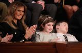Этот неловкий момент: школьник уснул во время речи Дональда Трампа